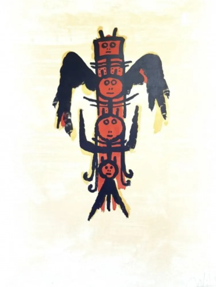 石版画 Lam - El ultimo viaje del buque fantasma