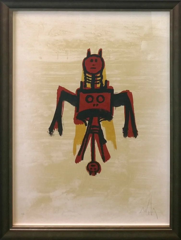 石版画 Lam - EL ULTIMO VIAJE DEL BUQUE FANTASMA