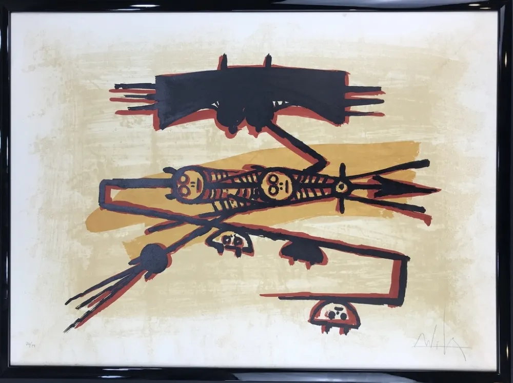 石版画 Lam - El último viaje del buque fantasma 