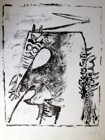 石版画 Lam - Figura