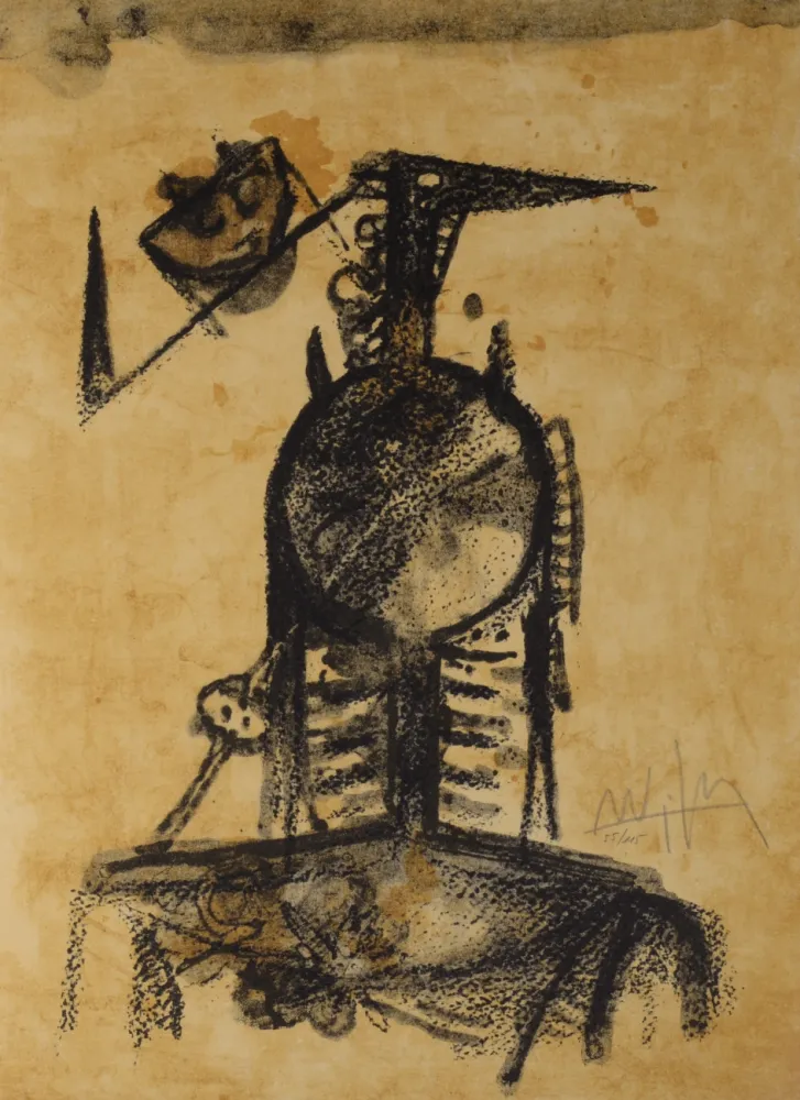 石版画 Lam - Les amis, 1978 - Hand-signed
