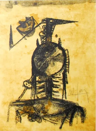 石版画 Lam - Les amis