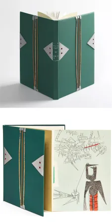 插图书 Lam - René Char. LE REMPART DE BRINDILLES. 1 des 15 aquarellés par Wilfredo Lam (L. Broder 1953).