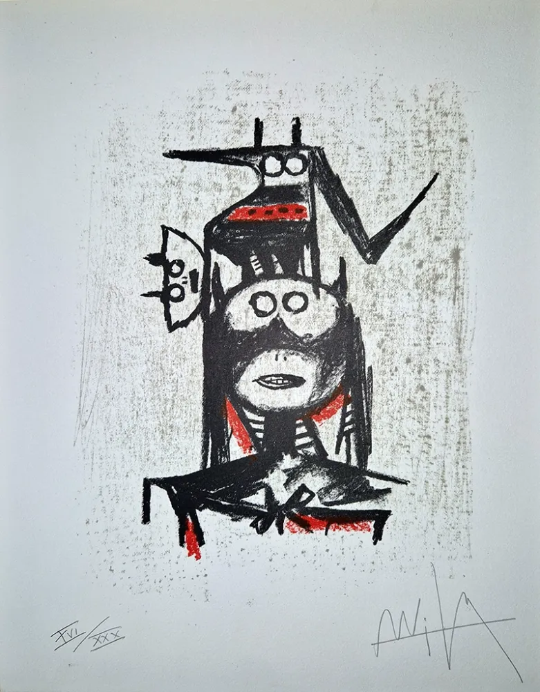 石版画 Lam - Sans titre