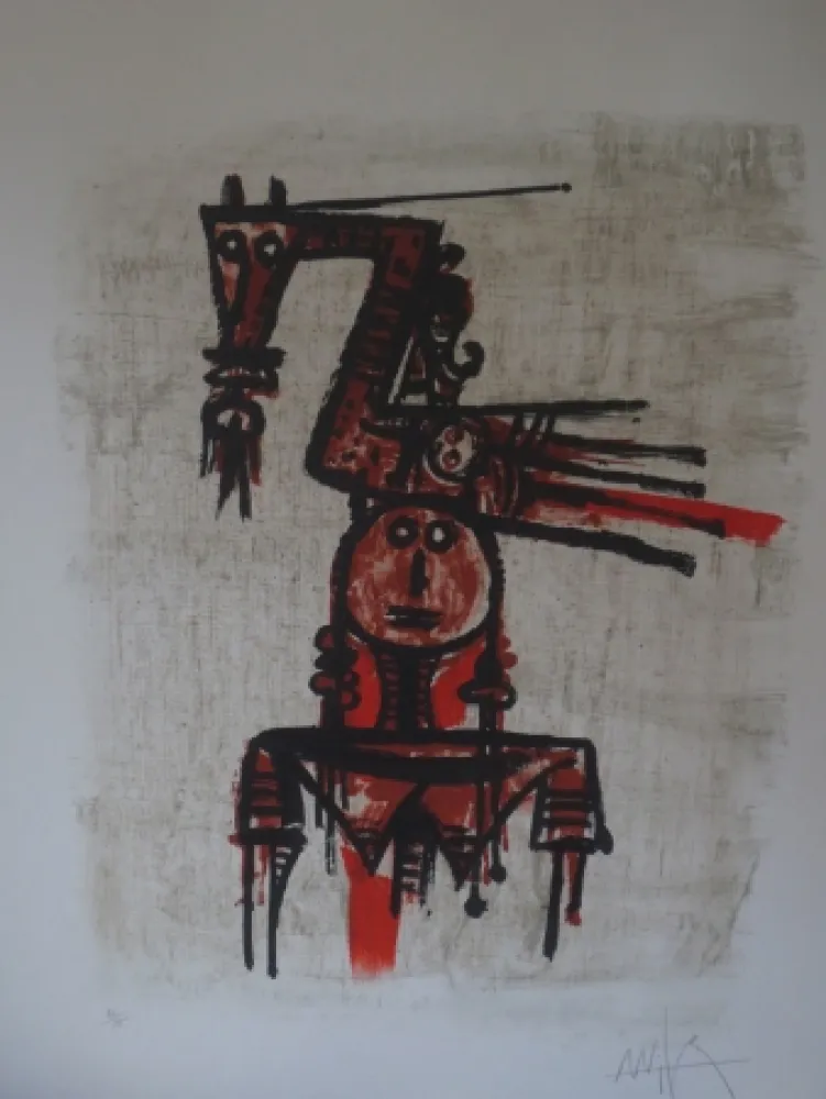 石版画 Lam - Sans titre