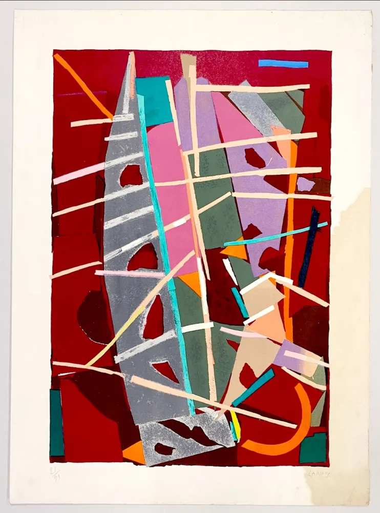 石版画 Lanskoy - Composition