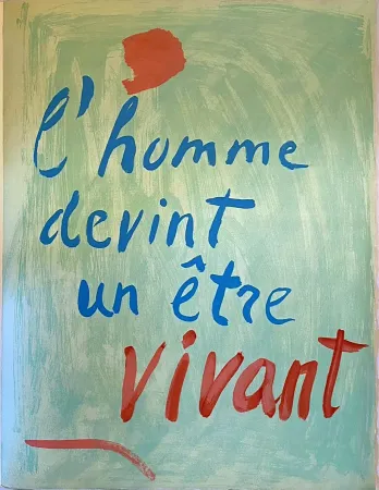 石版画 Lanskoy - L'homme devint un être vivant