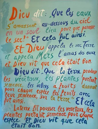 石版画 Lanskoy - Que les eaux s'amassent