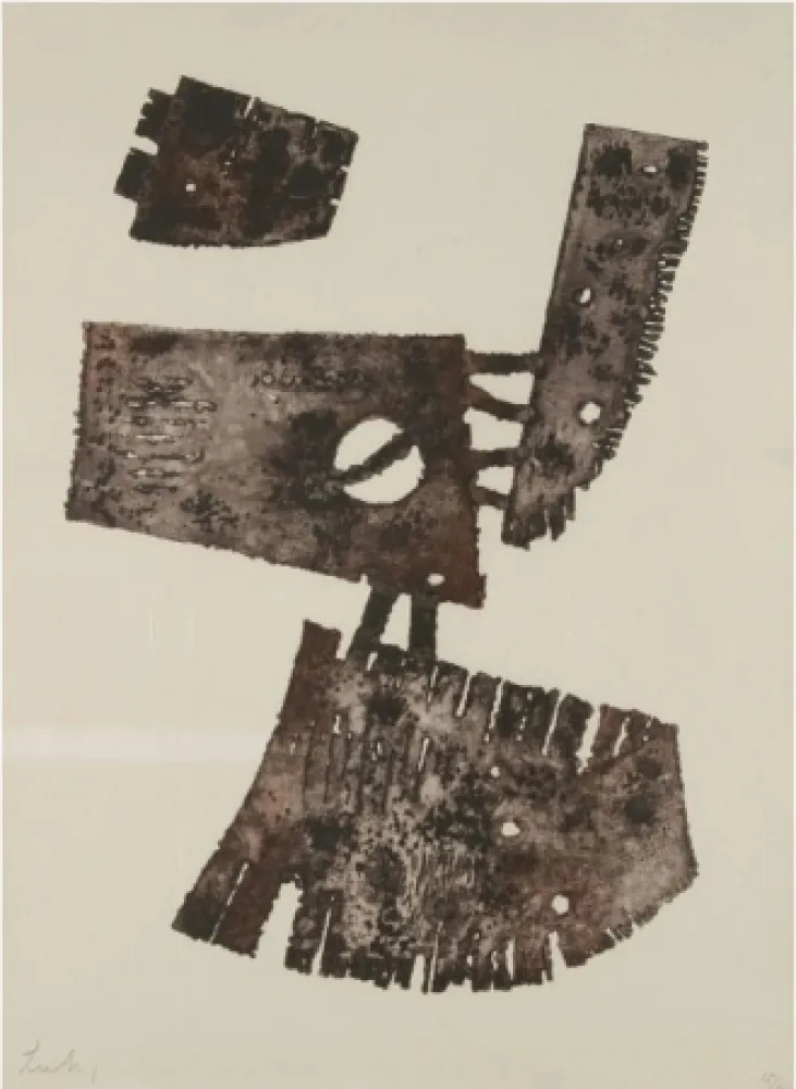 蚀刻版画 Lardera - Composition