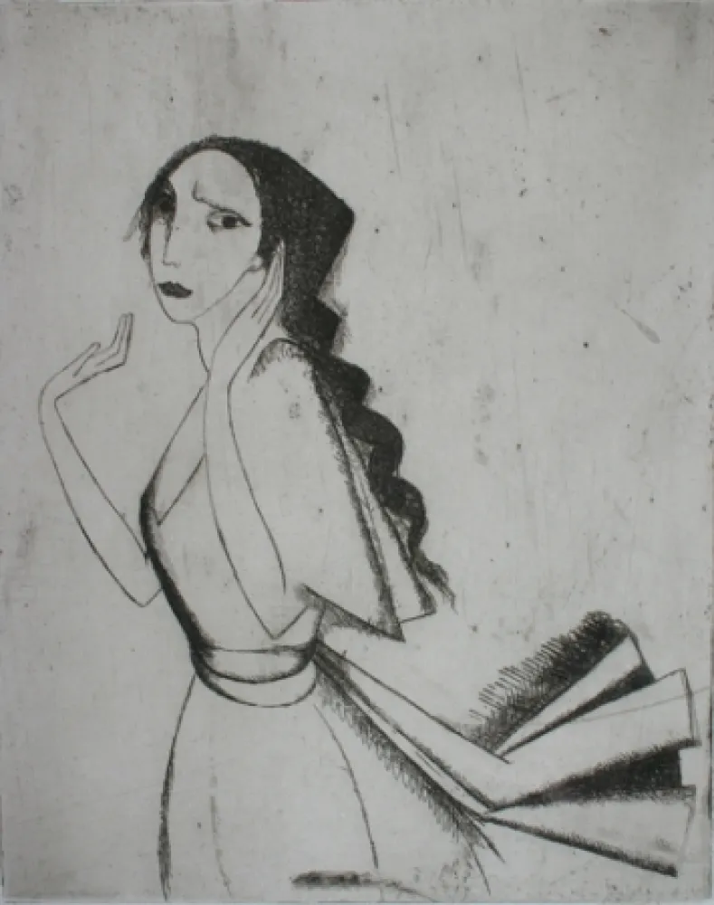 版画 Laurencin - La Romanza