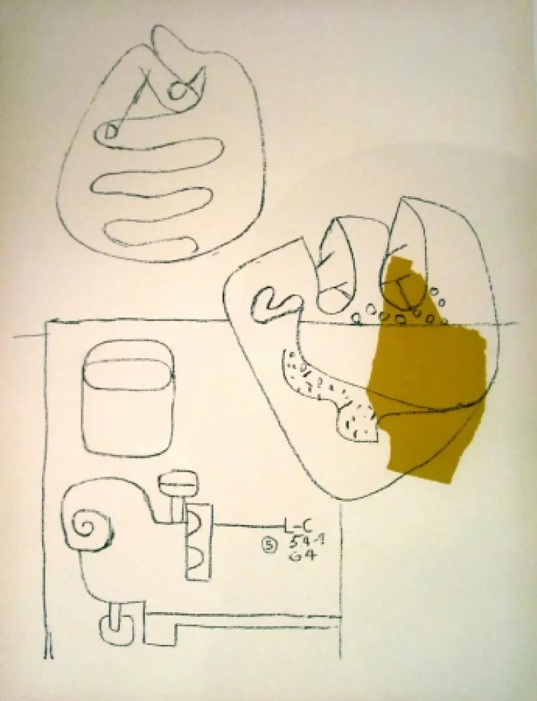 石版画 Le Corbusier - Crossed Hands