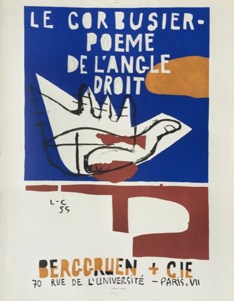 石版画 Le Corbusier - Poeme de l'Angle Droit