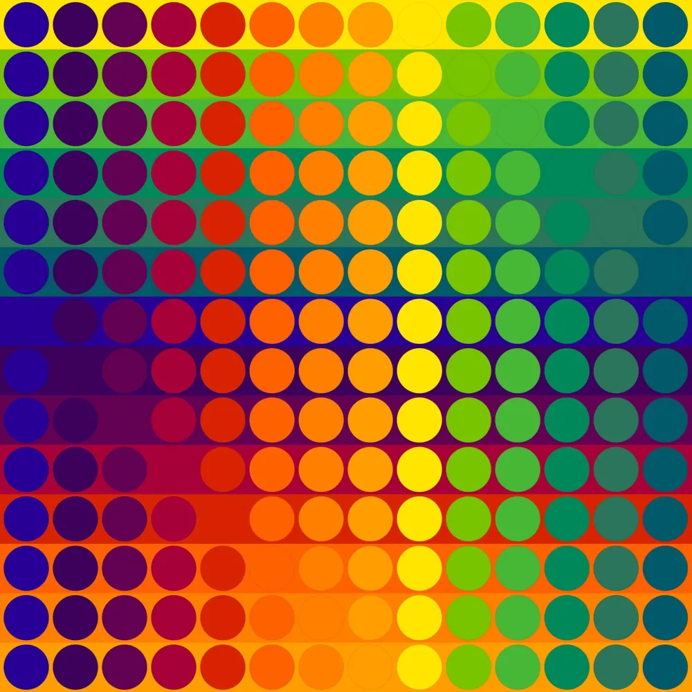 油毡版画 Le Parc - Color Secuencia 4