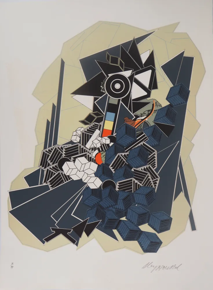 石版画 Le Yaouanc - Monutens