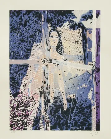 蚀刻飞尘法 Leboul'ch - Jeune fille au grillage