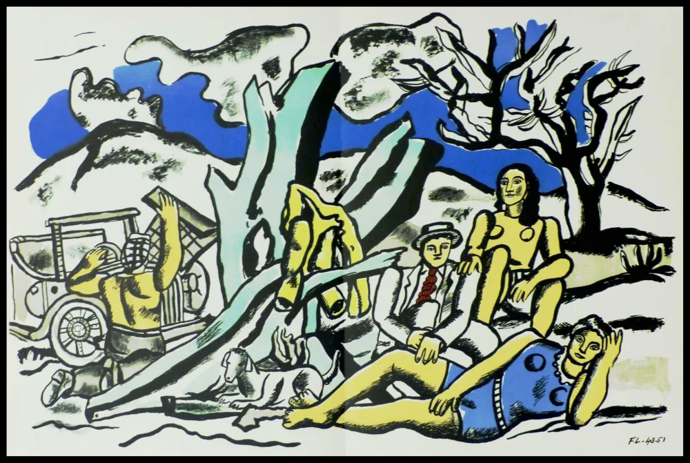 石版画 Léger (After) - LA PARTIE DE CAMPAGNE