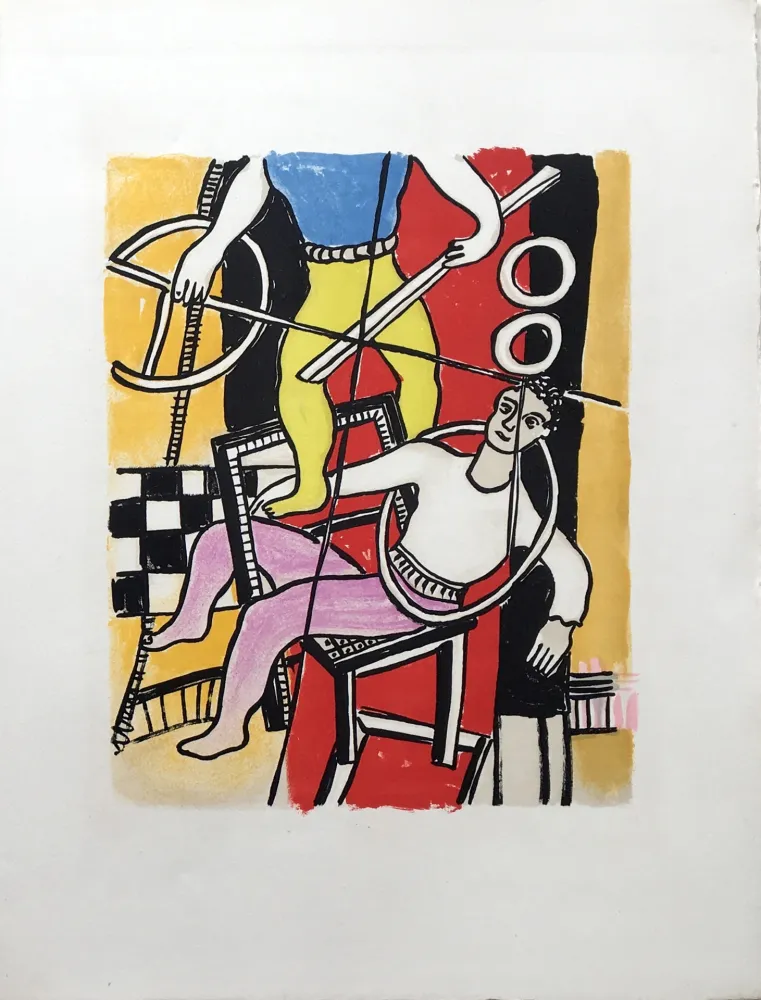 石版画 Leger - CONTORTIONNISTES (Cirque. 1950)