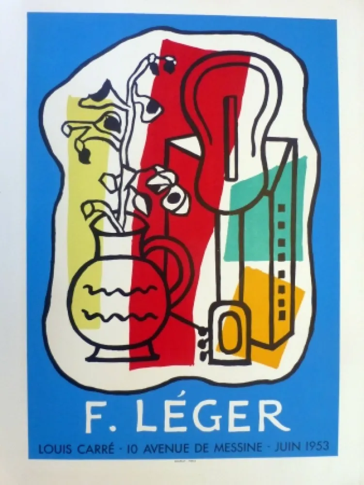 石版画 Leger - Exposition Galerie Louis Carré, 1953