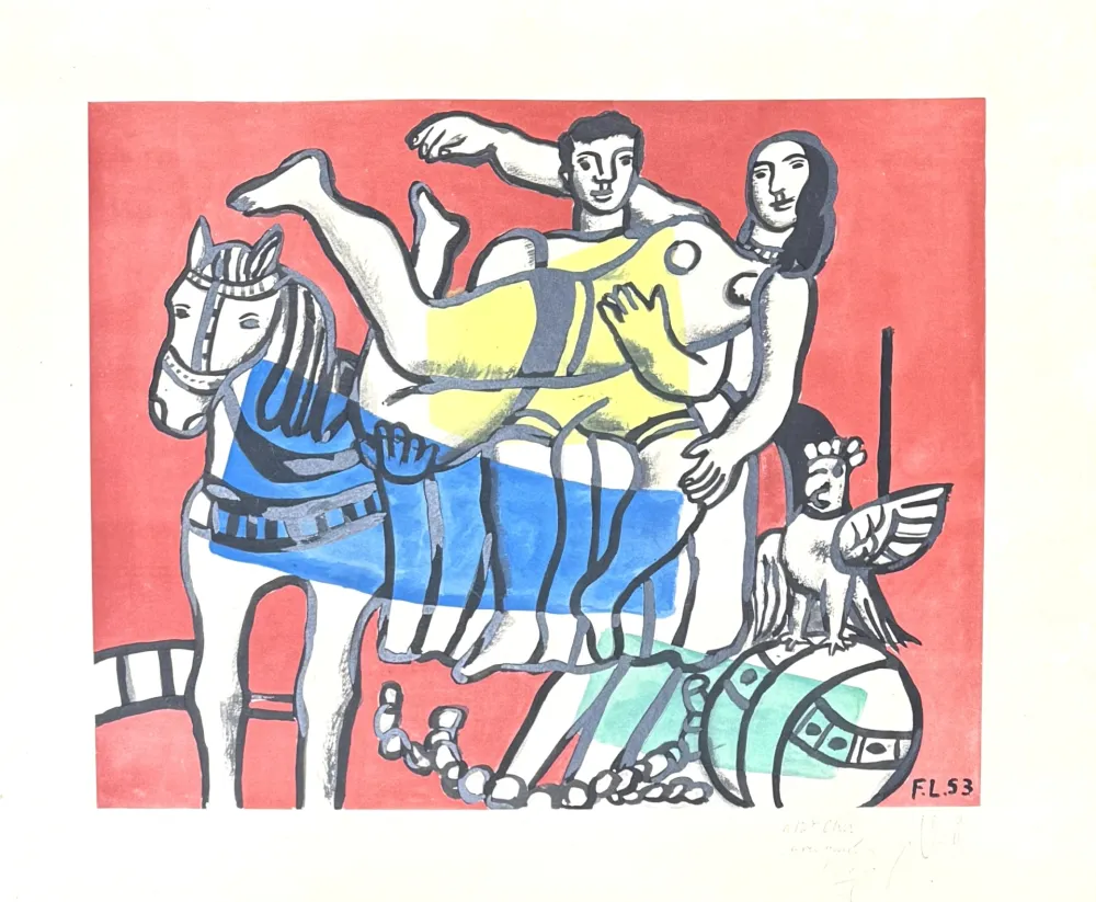 石版画 Leger - Fernand Léger(1881–1955) - The parade - Lithograph on paper - 1953