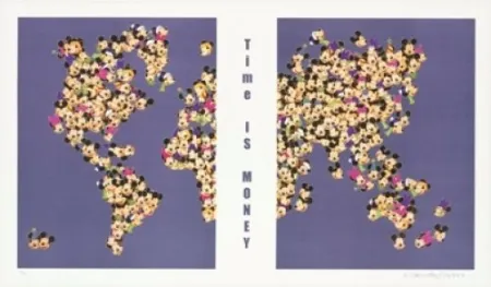 石版画 Leirner - Time is money