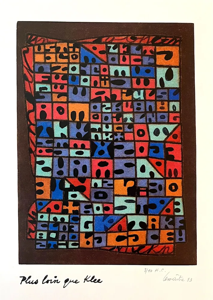 胶版印刷 Lemaitre  - Plus loin que Klee