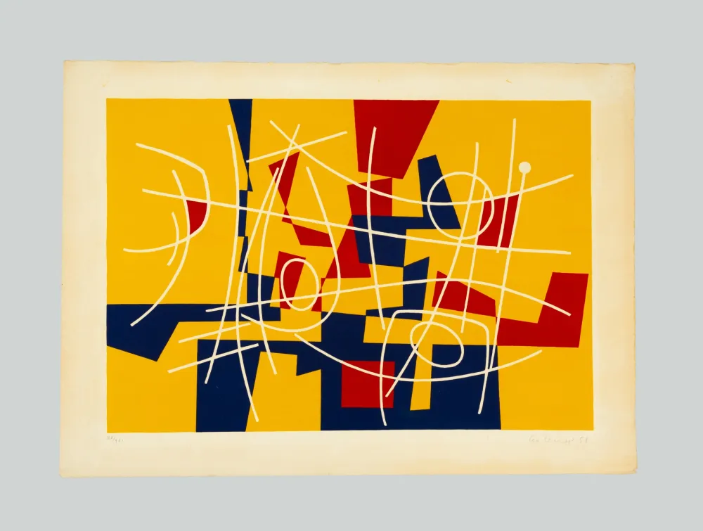 石版画 Leuppi - Composition