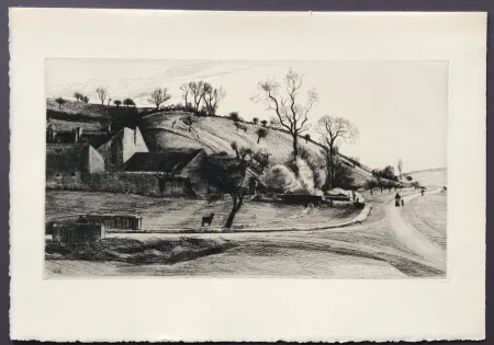 版画 Levy - Ferme a Vauhalan