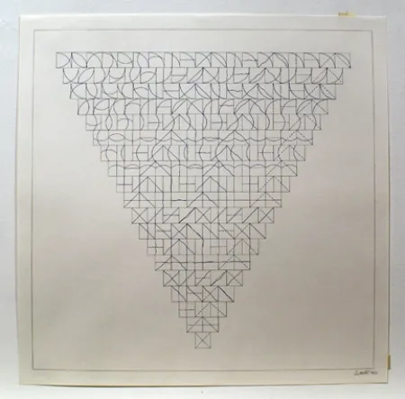 版画 Lewitt - Arcs and Lines