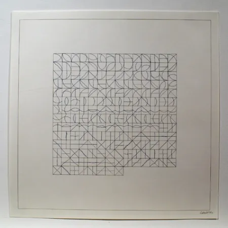 版画 Lewitt - Arcs and Lines