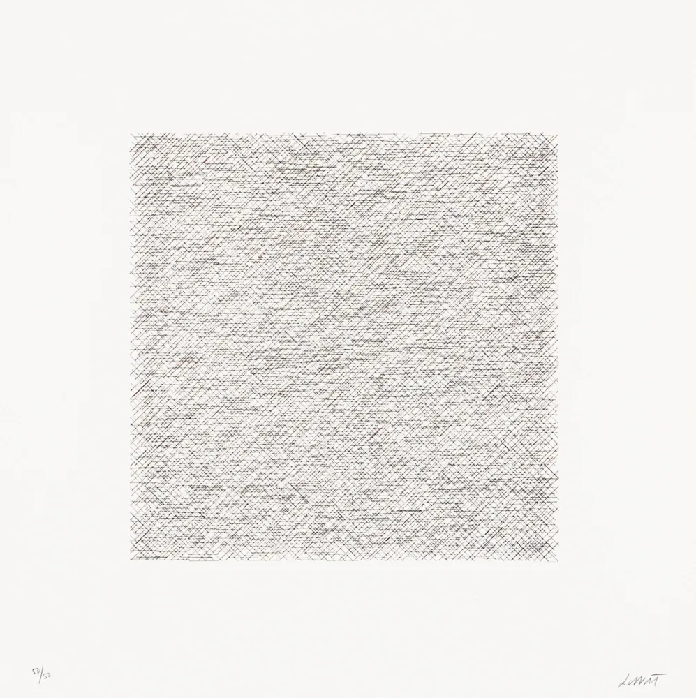 石版画 Lewitt - Lines of One Inch in Four Directions and All Combinations 05 (70128)