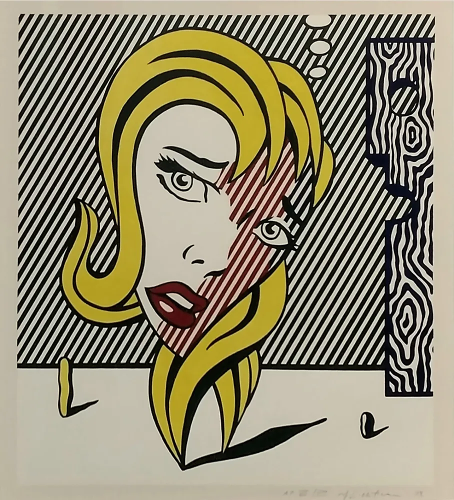 石版画 Lichtenstein - BLONDE (SURREALIST SERIES)