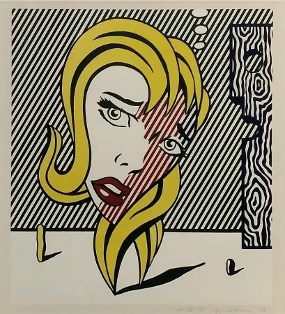 石版画 Lichtenstein - BLONDE (SURREALIST SERIES)