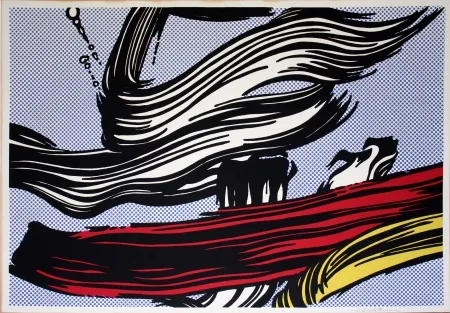 石版画 Lichtenstein - Brushstrokes