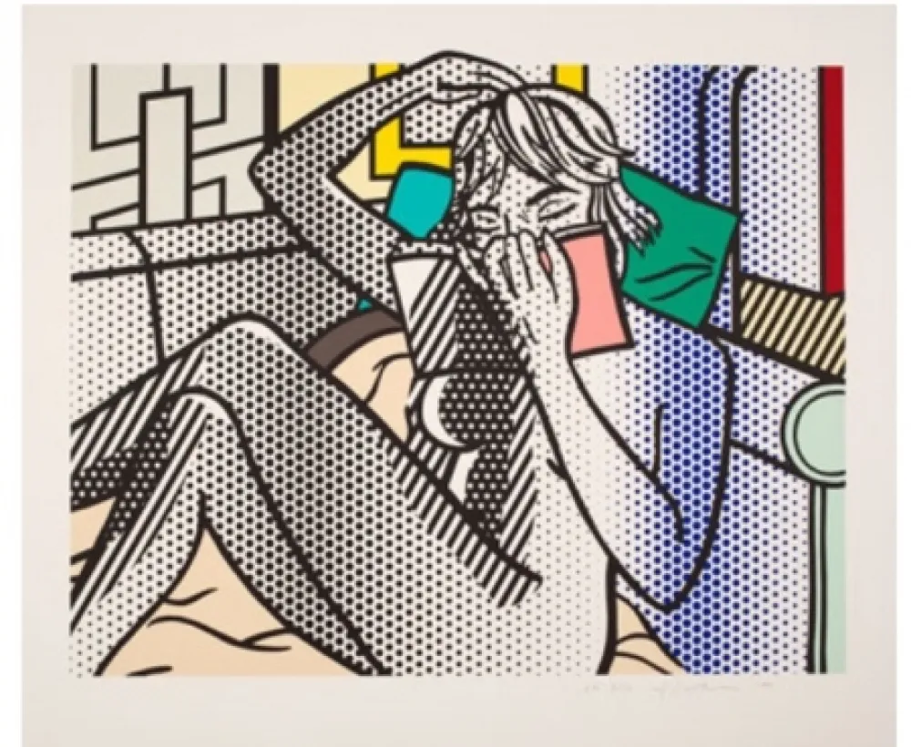 石版画 Lichtenstein - Nude Reading