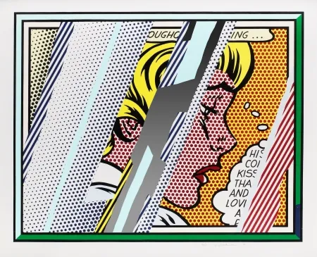 复数作品 Lichtenstein - Reflections on Girl,  from Reflections Series (C. 245) 