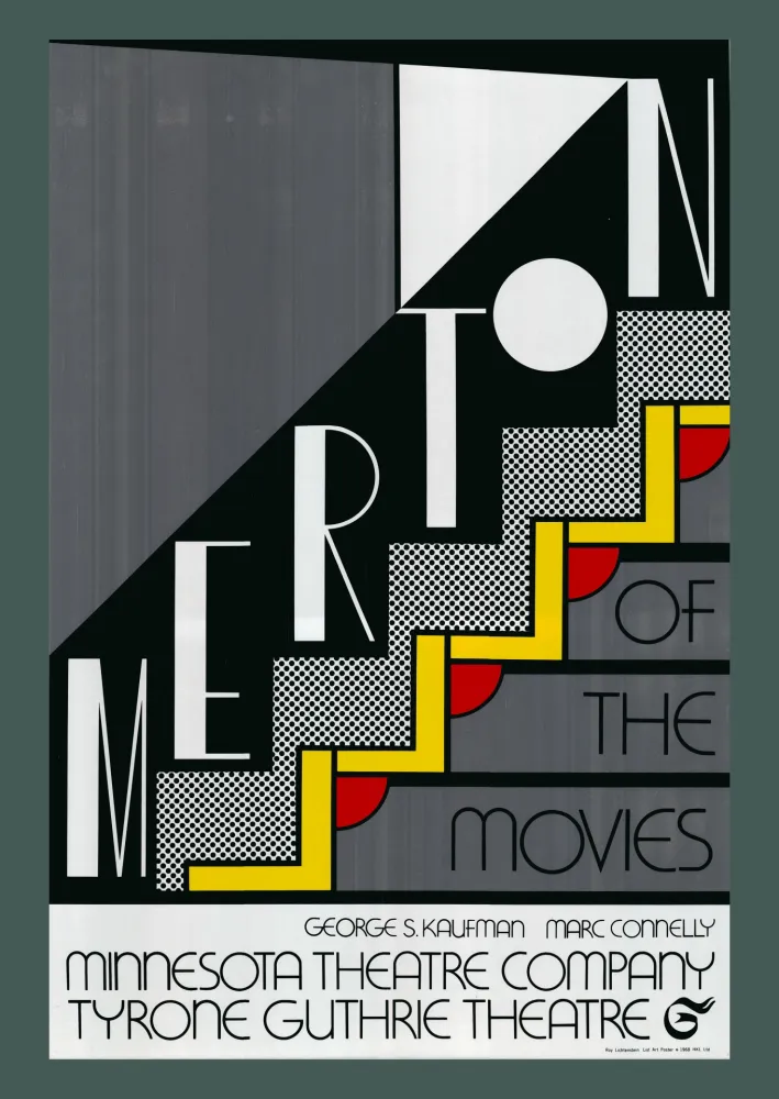 丝网印刷 Lichtenstein - Roy Lichtenstein: 'Merton Of The Movies' 1968 Silverfoil-serigraph