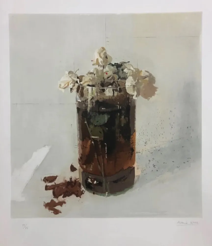 蚀刻版画 Lopez - Rosas de Ávila II