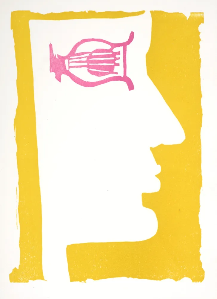 木刻 Lorjou - Orphée, 1965