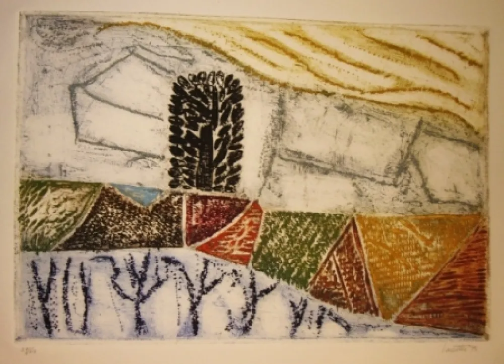 金刚砂版画 Louttre - Printemps 