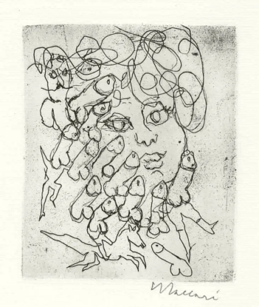版画 Maccari - Senza titolo