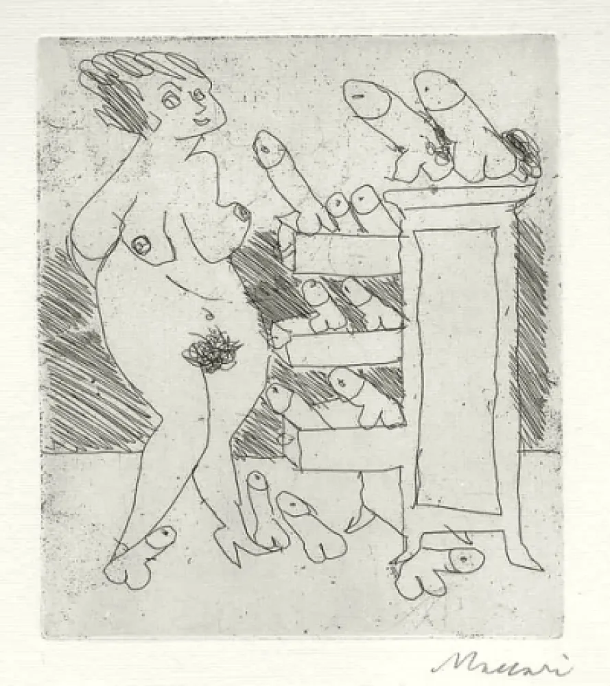 版画 Maccari - Senza titolo