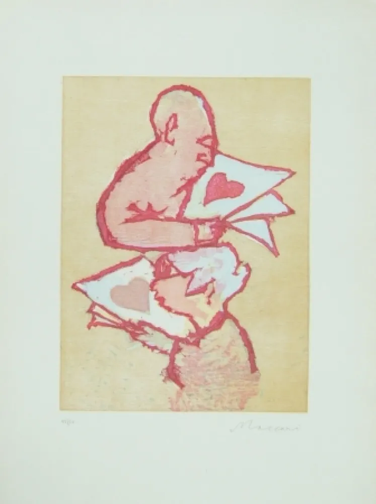 油毡版画 Maccari - Senza titolo