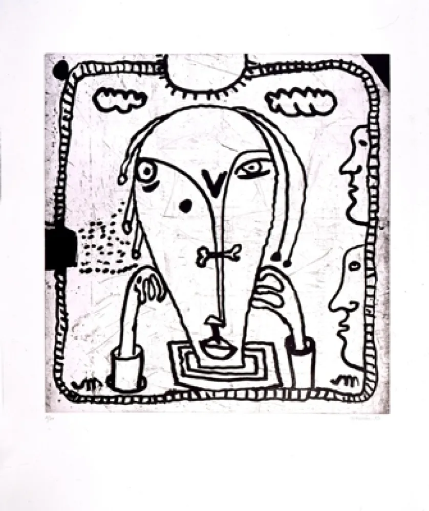 蚀刻飞尘法 Macréau - Sans titre