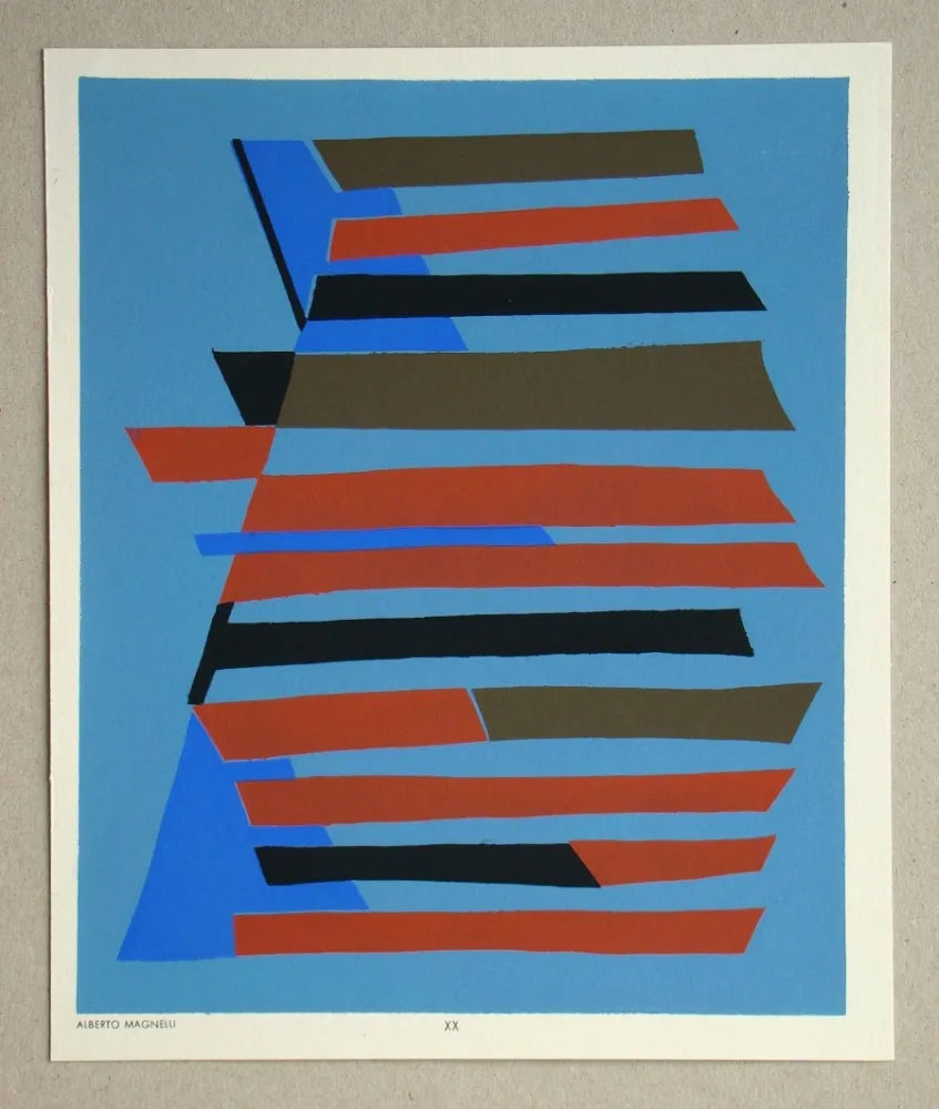 镂版印刷 Magnelli - Composition abstrait