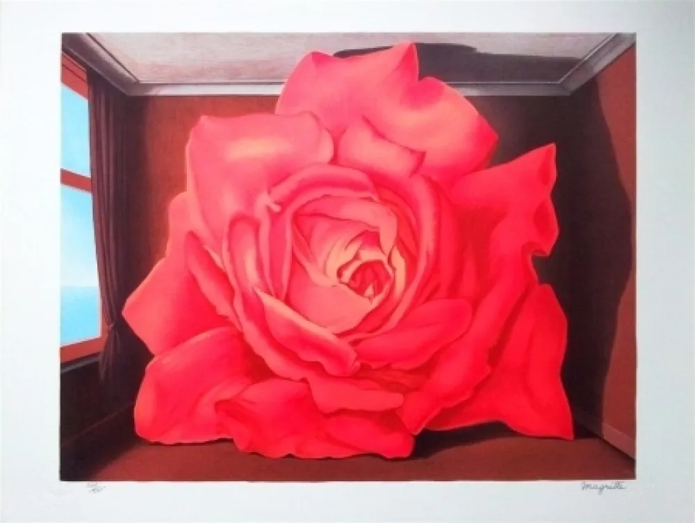 石版画 Magritte - Le Tombeau des Lutteurs (the tomb of the wrestlers)