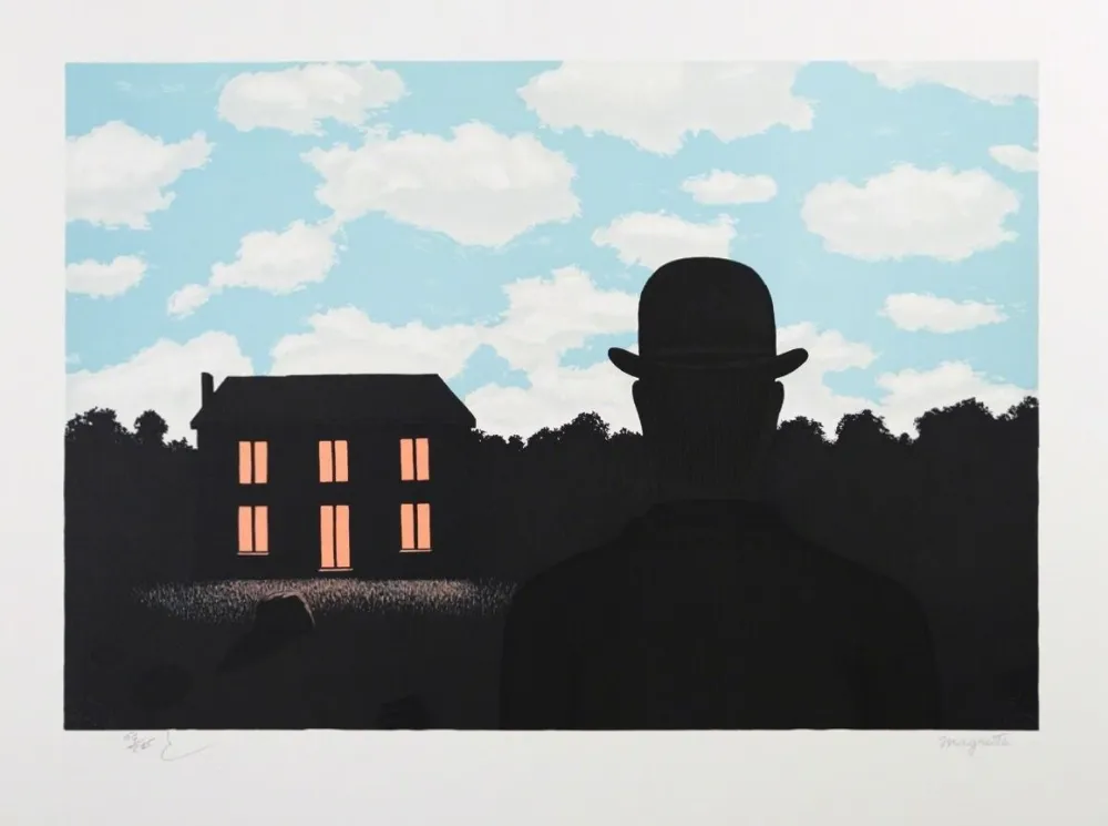 石版画 Magritte - L'Empire des Lumières