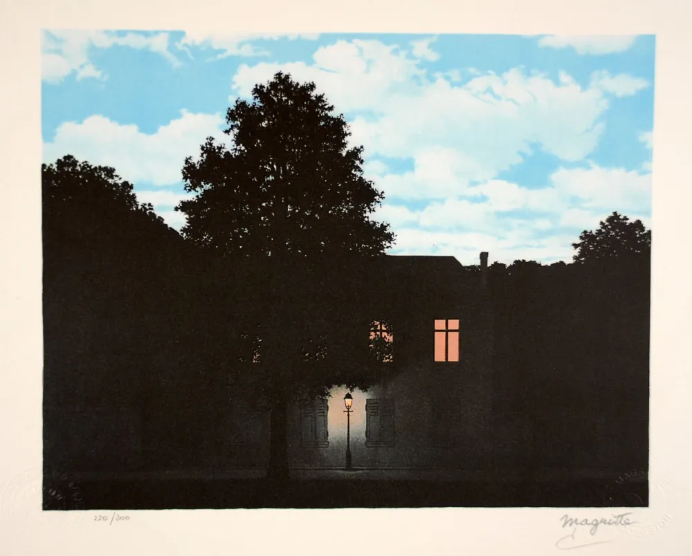 石版画 Magritte - L’Empire des Lumières - The Empire of Light