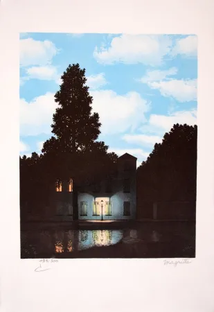 石版画 Magritte - L’Empire des Lumières - The Empire of Light