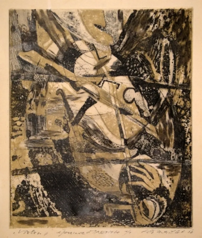 蚀刻版画 Maillet - Violon