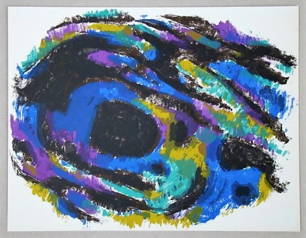 石版画 Manessier - Composition 1960